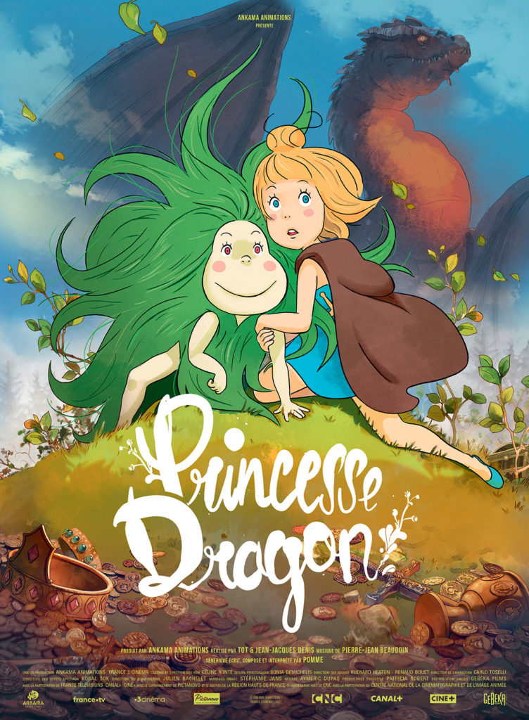 dessin animé princesse dragon